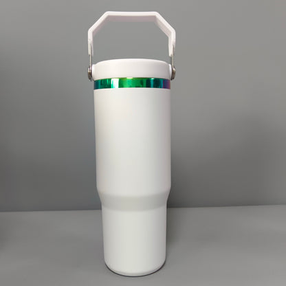 🌈 30oz Rainbow Underneath Flip Straw Water Bottoles Iceflow Tumblers for Laser Engrvaing 20Pack USA Warehouse