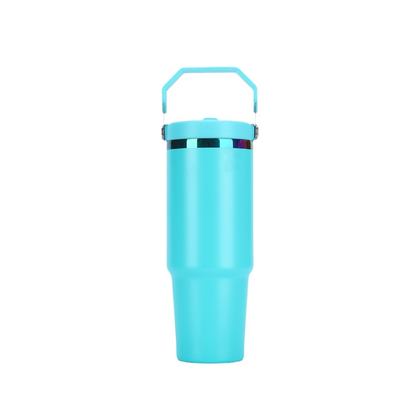 🌈 30oz Rainbow Underneath Flip Straw Water Bottoles Iceflow Tumblers for Laser Engrvaing 20Pack USA Warehouse