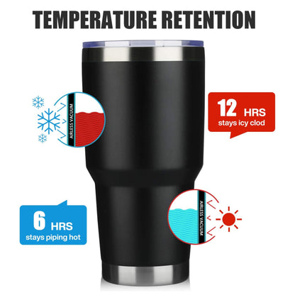 30oz Powder Coated Car Tumblers for Laser Engraving 25 Pack China Warehouse