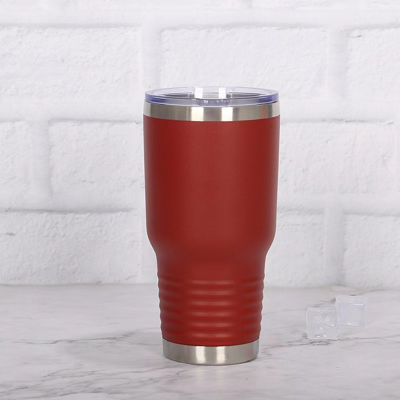 20oz 30oz Power Coated Car Tumblers Bottom with Threaded for Laser Engraving 25Pack China Warehouse