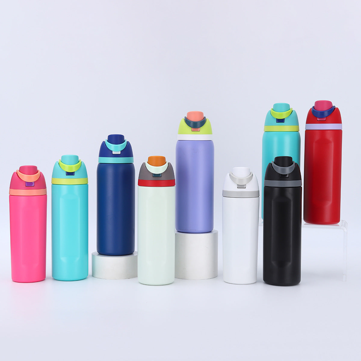 24oz 32oz Leak Proof Bounce Lids Water Bottles for Laser Engraved 24Pack USA Warehouse