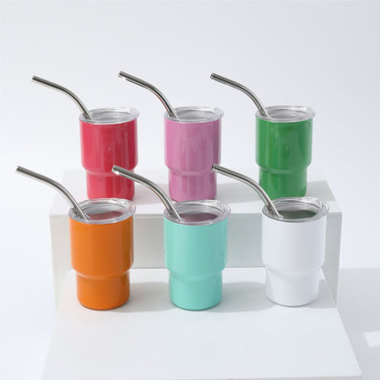 3oz Mini Shot Tumblers for Blank Sublimation Cute Stainless Steel Cups 48Pack China Warehouse