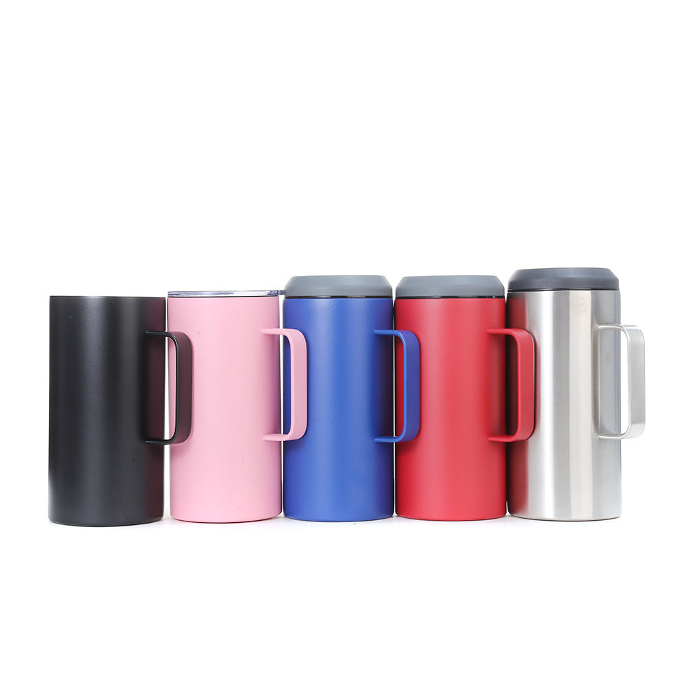40oz Cooler Can Mugs with Handle and Two Lids for Laser Engraved  25 Pack China Warehouse