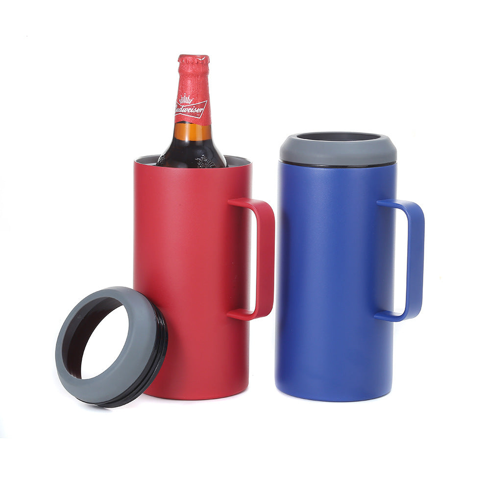 40oz Cooler Can Mugs with Handle and Two Lids for Laser Engraved  25 Pack China Warehouse