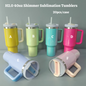 H2.0 40oz Shimmer Style Tumblers for Blank Sublimation 20 Pack China Warehouse