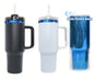 40oz Blue Plated 💙💎Powder Coated Quencher Tumblers Travel Mugs for Laser Engraving 20Pack USA Warehouse