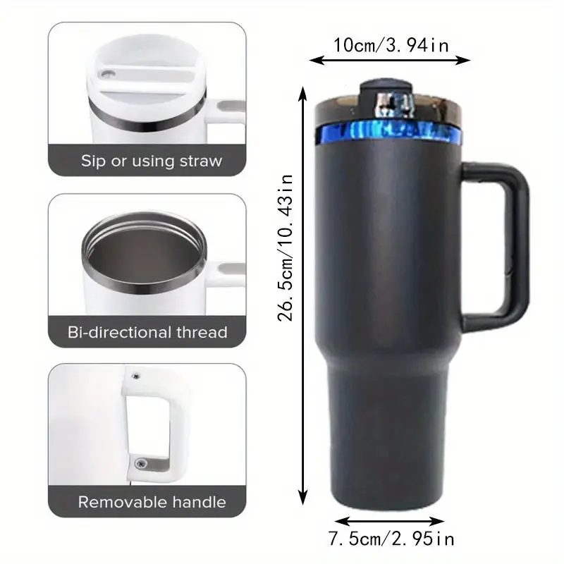 40oz Blue Plated 💙💎Powder Coated Quencher Tumblers Travel Mugs for Laser Engraving 20Pack USA Warehouse