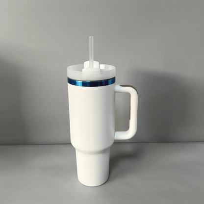 40oz Blue Plated Quencher Tumblers with Handle for Laser Engraving 20Pack China Warehouse