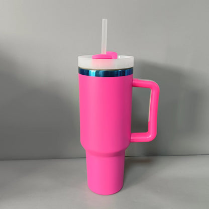 40oz Blue Plated Quencher Tumblers with Handle for Laser Engraving 20Pack China Warehouse