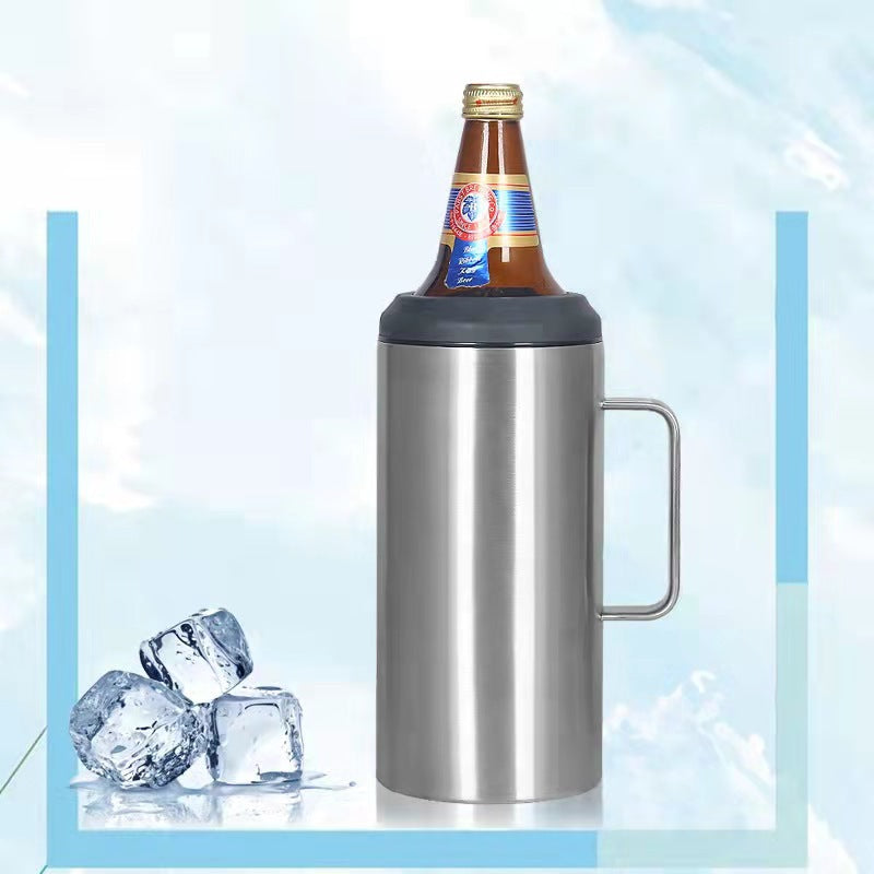 40oz Cooler Can Mugs with Handle and Two Lids for Laser Engraved  25 Pack China Warehouse