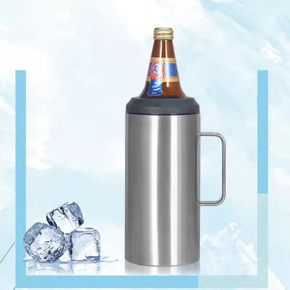 40oz Cooler Can Mugs with Handle and Two Lids for Laser Engraved  25 Pack China Warehouse