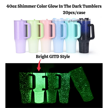 40oz Halloween Glow In The Dark Paint Stainless Steel Tumblers for Laser Engraved 20 Pack China Warehouse