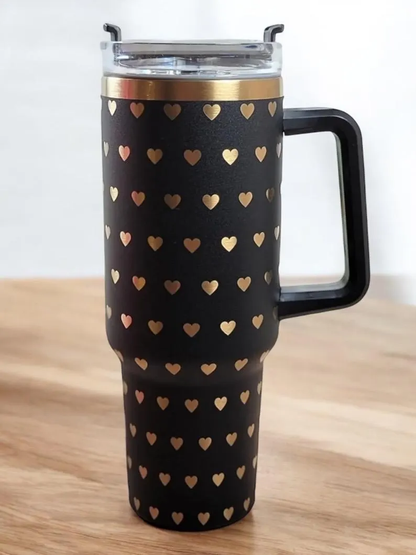 H1.0 40oz Gold Plated Quencher Tumblers for Sunflower Laser Engraved 20Pack China Warehouse