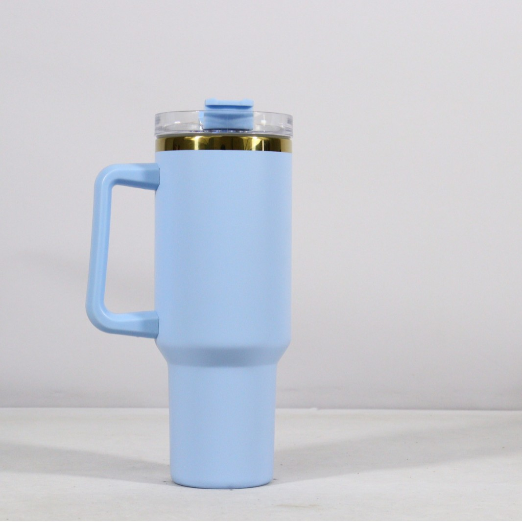 H1.0 40oz Gold Plated Quencher Tumblers for Sunflower Laser Engraved 20Pack China Warehouse