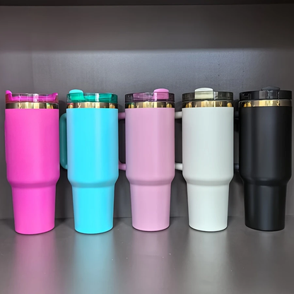 💛 H2.0 40oz Gold Plated Quencher Tumblers for Laser Engrvaing 20Pack USA Warehouse