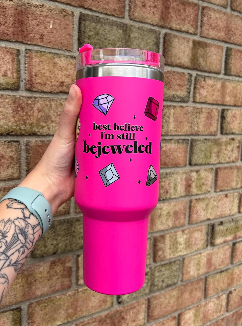 💖H2.0 40oz Hot Pink Quencher Tumblers with Sliver Underneath for Laser Engraving 20Pack China Warehouse