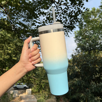 H2.0 40oz Ombre Color Powder Coated Stainless Steel Tumblers for Laser Engraving 20Pack China Warehouse