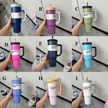 40oz Owala Style Vacuum Insulated Tumblers with Handle for Laser Engraving 20Pack China Warehouse