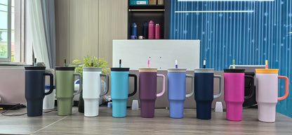 40oz Owala Style Vacuum Insulated Tumblers with Handle for Laser Engraving 20Pack China Warehouse