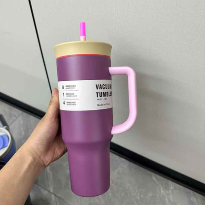 40oz Owala Style Vacuum Insulated Tumblers with Handle for Laser Engraving 20Pack China Warehouse