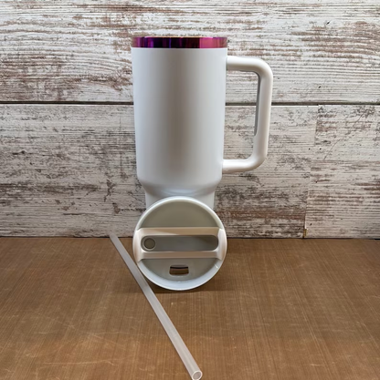 40oz 💜 Purple Plated Power Coated Quencher Tumblers for Laser Engraving 20Pack USA Warehouse