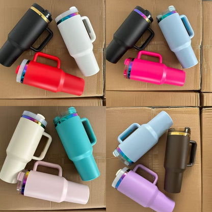 40oz Rainbow/Gold Plated Tumblers for Laser Engraving 20 Pack China