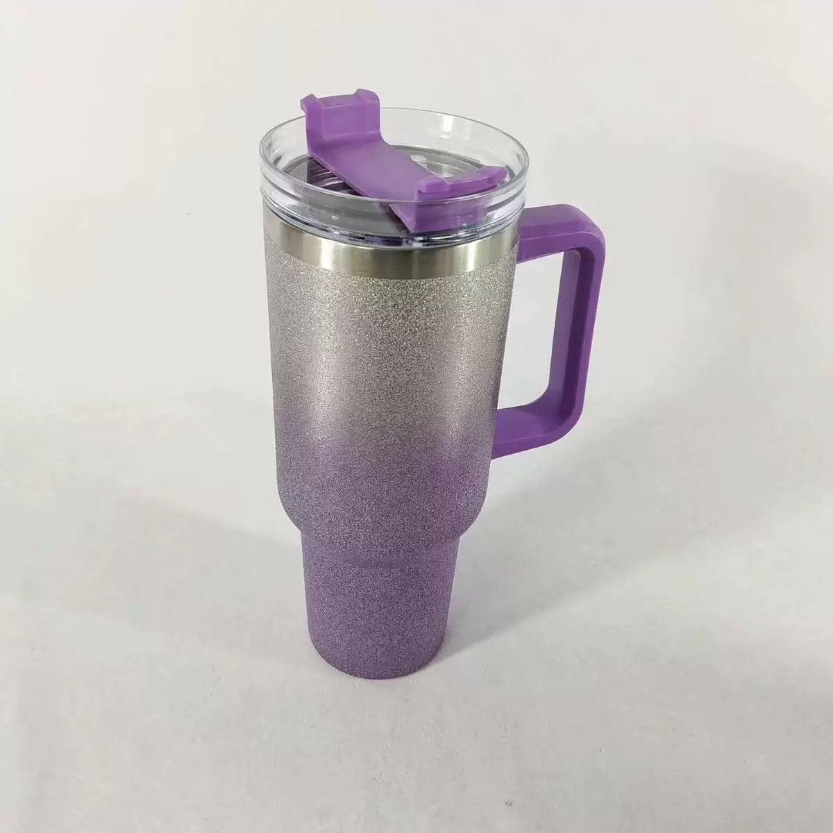 40oz Rough Glitte Ombré Sparkle Powder Coated Quencher Tumbler for Laser Engraving 20Pack China Warehouse