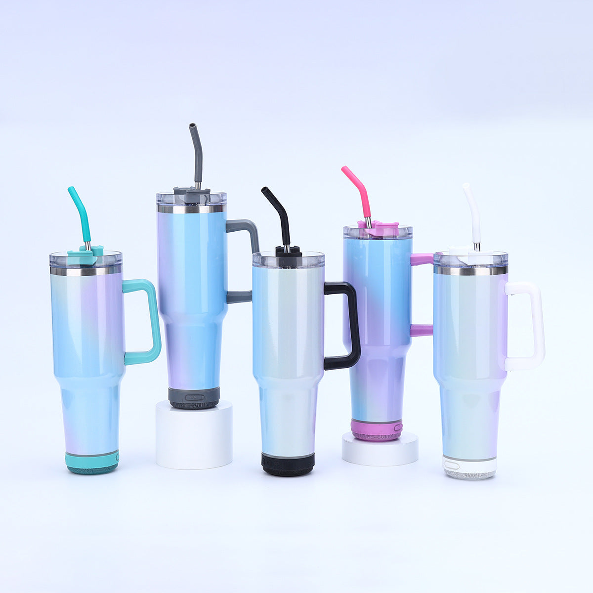 40oz Shimmer Color Blank Sublimation Speaker Bluetooth Tumblers 20 Pack China Warehouse
