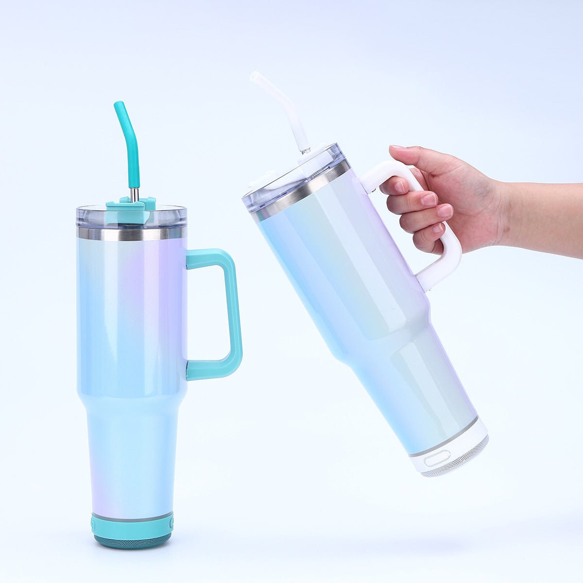 40oz Shimmer Color Blank Sublimation Speaker Bluetooth Tumblers 20 Pack China Warehouse