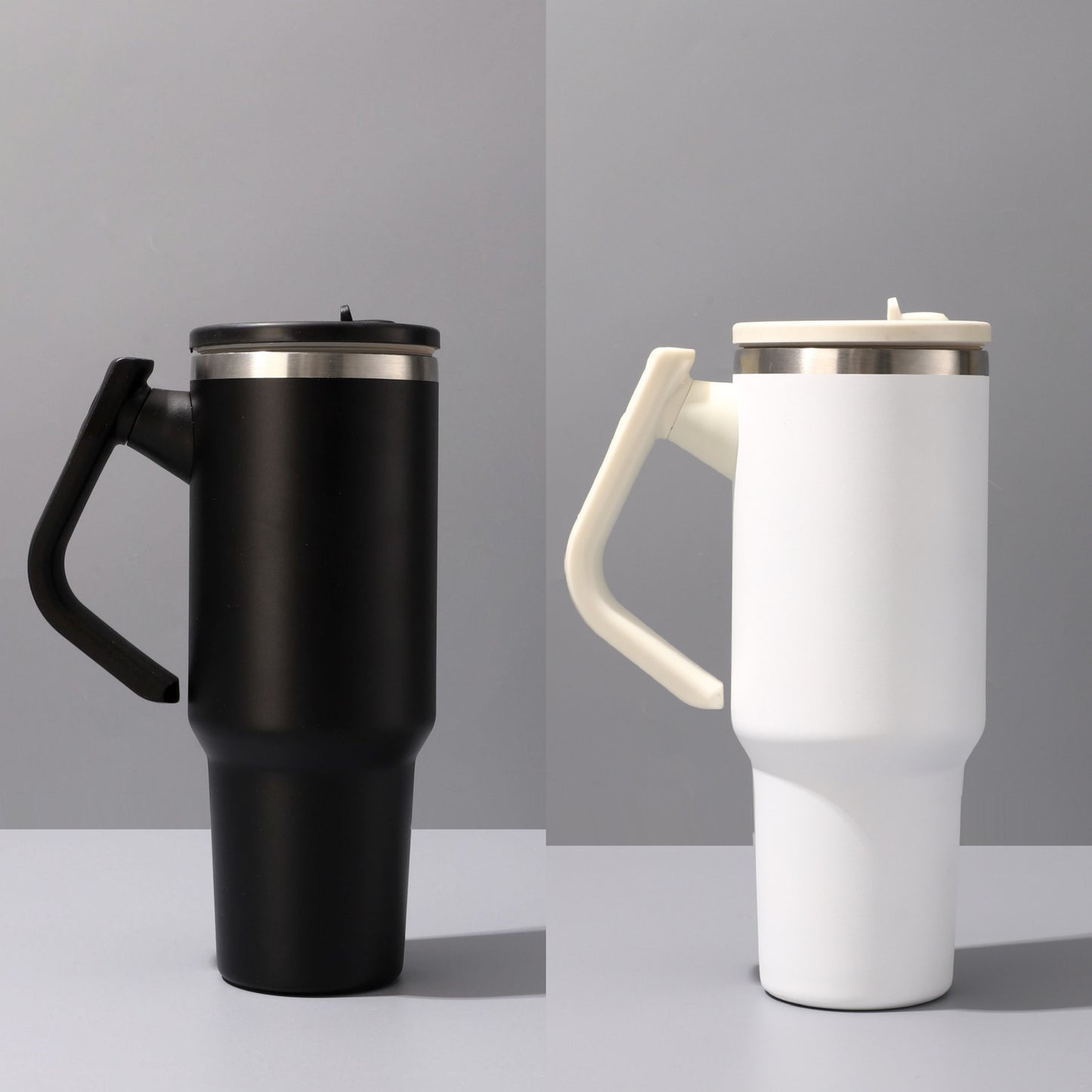 20oz 30oz 40oz Powder Coated Tumblers with Rotatable Handle and Leak Proof Lids for Laser Engraved 20Pack China Warehouse