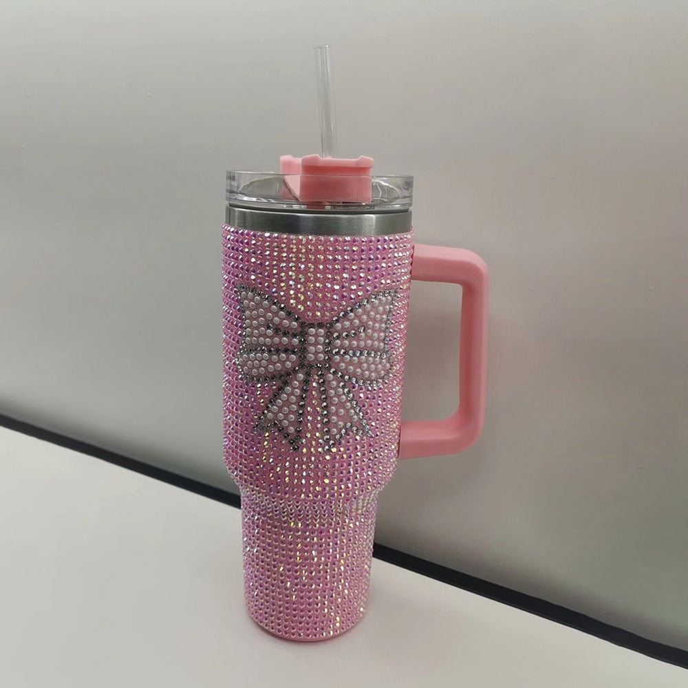 Best Gifts Valentine's Day 40oz Rhinestone Heart&Bow Printed Bling Tumblers 20Pack China Warehouse