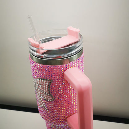Best Gifts Valentine's Day 40oz Rhinestone Heart&Bow Printed Bling Tumblers 20Pack China Warehouse