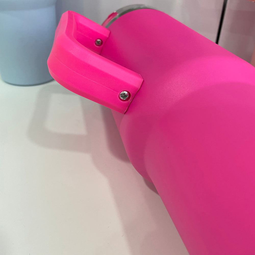 H1.0 40oz Hot Pink Color Powder Coated Tumblers for Laser Engraving 20Pack China Warehouse Ship