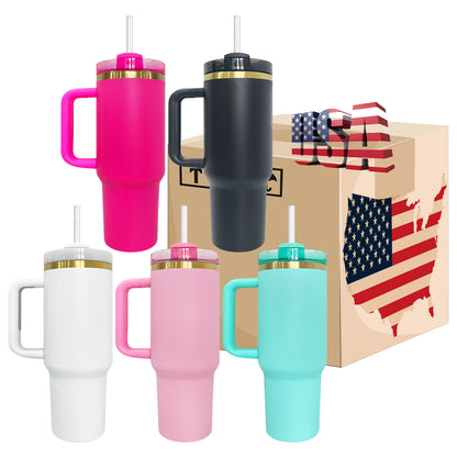 20Pack USA Warehouse 💛H2.0 40oz Gold Plated Quencher Tumblers for Laser Engrvaing