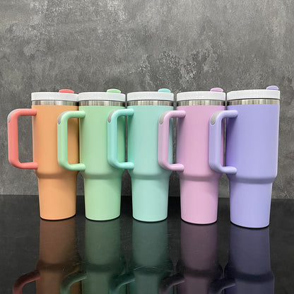 25Pack USA Warehouse Blank Sublimation Matt Macaron Color H2.0 40oz Coffee Travel Mugs Tumblers