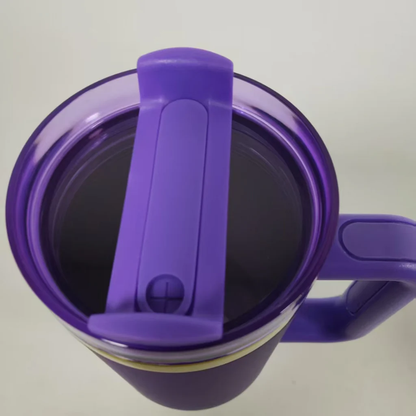 40oz Mirror Gold Plated Dark Purple Color Powder Coated Quencher Tumblers For Laser Engraved 20pack China Warehouse