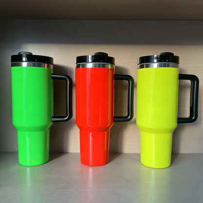 40oz Neon Colors Blank Sublimation Tumblers Also For Laser Engraving 20 Pack USA Warehouse