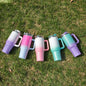 H1.0 40oz Shimmer Glitter White Sublimation Tumblers with Handle 25Pack China Warehouse
