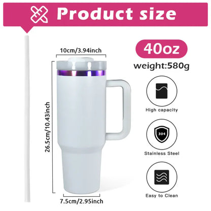 12Pack USA Warehouse 💜40oz Purple Plated Power Coated Quencher Tumblers for Laser Engraving