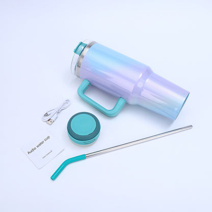 40oz Shimmer Color Blank Sublimation Speaker Bluetooth Tumblers 20 Pack China Warehouse