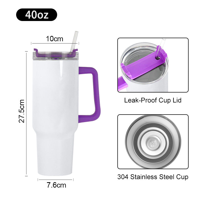 H1.0 40oz Blank Sublimation Seamless Tumblers for Heat Press 20Pack USA Warehouse