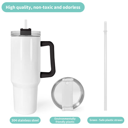 H1.0 40oz Blank Sublimation Seamless Tumblers for Heat Press 20Pack USA Warehouse