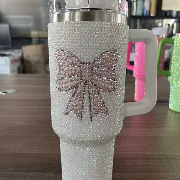 Best Gifts Valentine's Day 40oz Rhinestone Heart&Bow Printed Bling Tumblers 20Pack China Warehouse