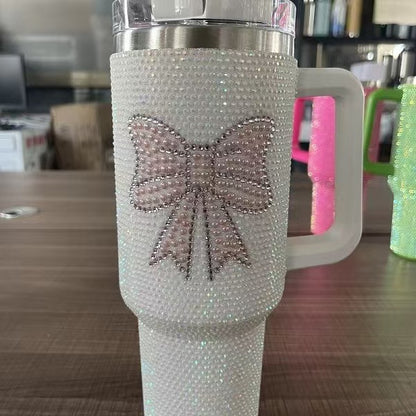 Best Gifts Valentine's Day 40oz Rhinestone Heart&Bow Printed Bling Tumblers 20Pack China Warehouse