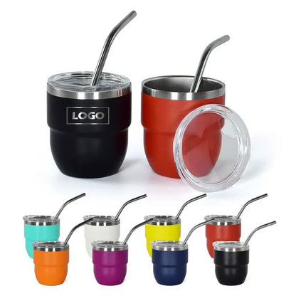 4oz Powder Coated Mini Shot Tumblers Inside with Enamel Coating for Laser Engraved 30Pack USA Warehouse