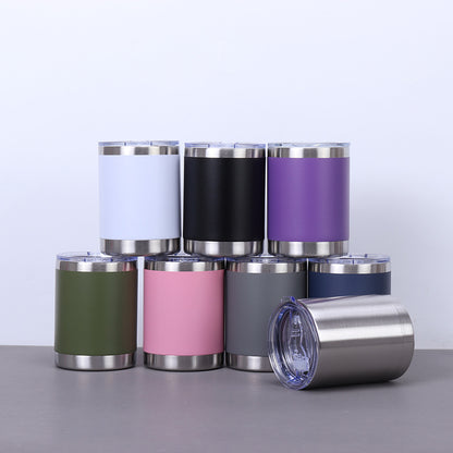 10oz Lowball Stianless Steel Powder Coated Tumblers for Laser Engraving 50 Pack China Warehouse