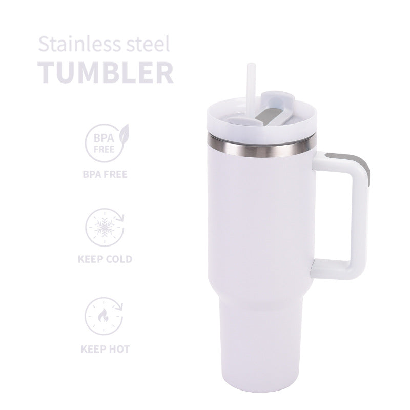 20 Pack China Warehouse H2.0 40oz Stainless Steel Tumblers with Handle for Laser Engraving Choose Color You Like Same As Stanley Shape