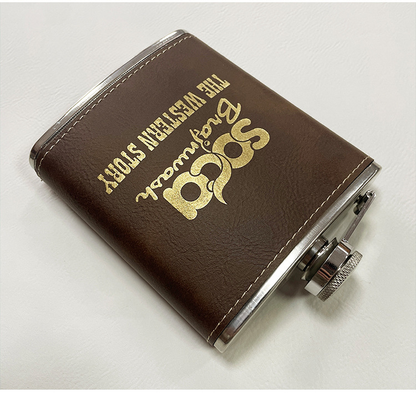 6oz 7oz 8oz Stainless Steel Wine Flask Veneer Suitable For Laser Engraving 50Pack China Warehouse