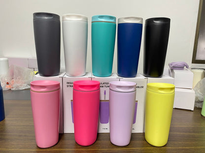 12oz 20oz Owala Style Double Wall Stainless Steel Tumblers with Direct Drinking Lids 25Pack China Warehouse