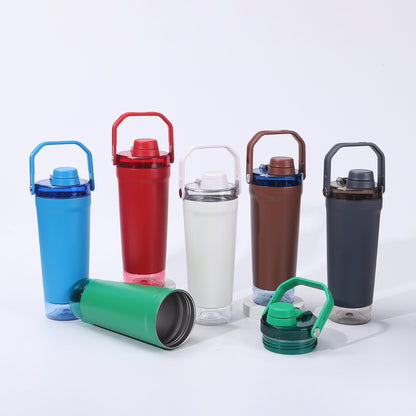 20oz Leakproof Insulated Stainless Steel Shaker Cup Bottles with Base Storage 25 Pack China Warehouse